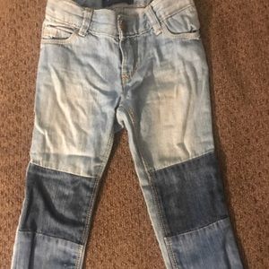 Old Navy Patchwork Denim Skinny Jeans